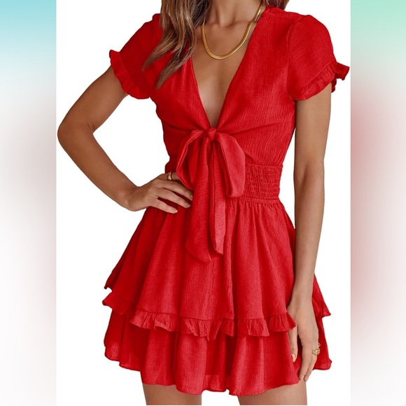 Dresses & Skirts - Red Mini Dress